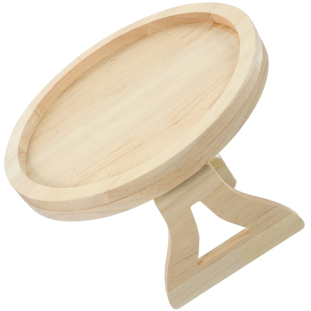 UPGRATOR Couch Snack Holder Sofa Armrest Tray Table Bamboo Snack Holding 1Pack Home Use
