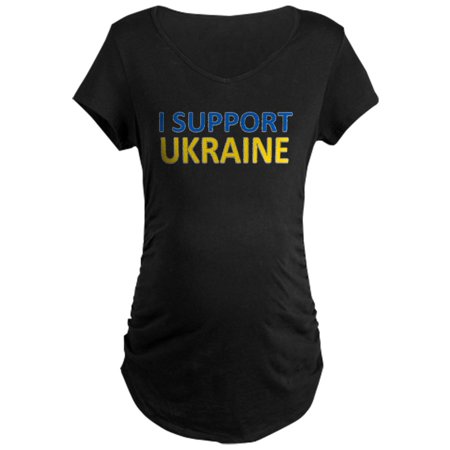

CafePress - I Support Ukraine Maternity T Shirt - Maternity Dark T-Shirt