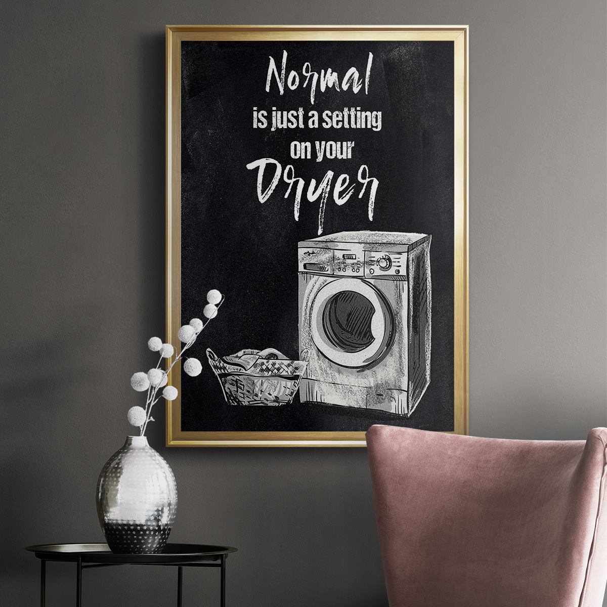 Normal Is Just A Setting Premium Framed Print - Ready to Hang