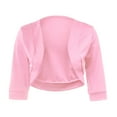 thumbnail image 3 of XIAfhje Cropped Blazers for Women 3/4 Sleeve Suit Half Sleeve Open Front Casual Work Office Jacket Coat Clearance, 3 of 4
