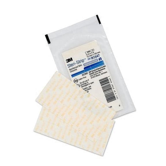 3M Steri-Strip Reinforced Adhesive Skin Closures #R1547- 6 Strips ea pk (10pk)-1/2"x4"