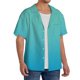thumbnail image 2 of Balery Teal Turquoise Camisa Casual de Manga Corta con Botones para Hombre, Texturizada, Estilo Cubano, para Playa, Verano-4X-Large, 2 of 5