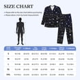 thumbnail image 4 of Hirioo Physical Formulas for Men's Pajama Sets 2 Piece Pjs Men's Long-Sleeved Pajama Set Button Down Sleepwear,S-XXL-Medium, 4 of 7