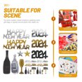 thumbnail image 4 of IFANLANDOR 3Pcs New Years Party Table Confetti Decor Glass Happy New Year Text For Home Festival Look, 4 of 5