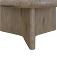 thumbnail image 2 of JERFIT Round Cocktail Table with Pedestal Base, 30 inch Knotty Oak Coffee Table for Living Room, Solid Wood Modern Accent Table, 2 of 5