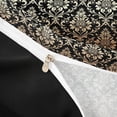 thumbnail image 4 of jejeloiu Opulent Damask Duvet Cover King,Vintage Print King Bedding For Adults,Black Gold,Black Reversible,3 Pieces,1 Duvet Cover and 2 Pillowcases, 4 of 6
