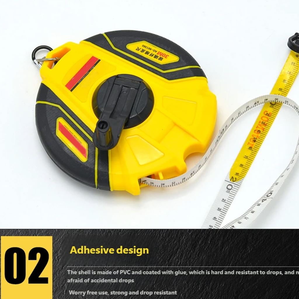 MOMOJIA Multifunction Measuring Tape Fiberglass Tape Measure Ruler for Length Dimension Marking and Line Drawing