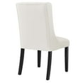 thumbnail image 5 of Modway Baronet 20" Tufted Velvet Dining Chairs in White/Black (Set of 2), 5 of 8