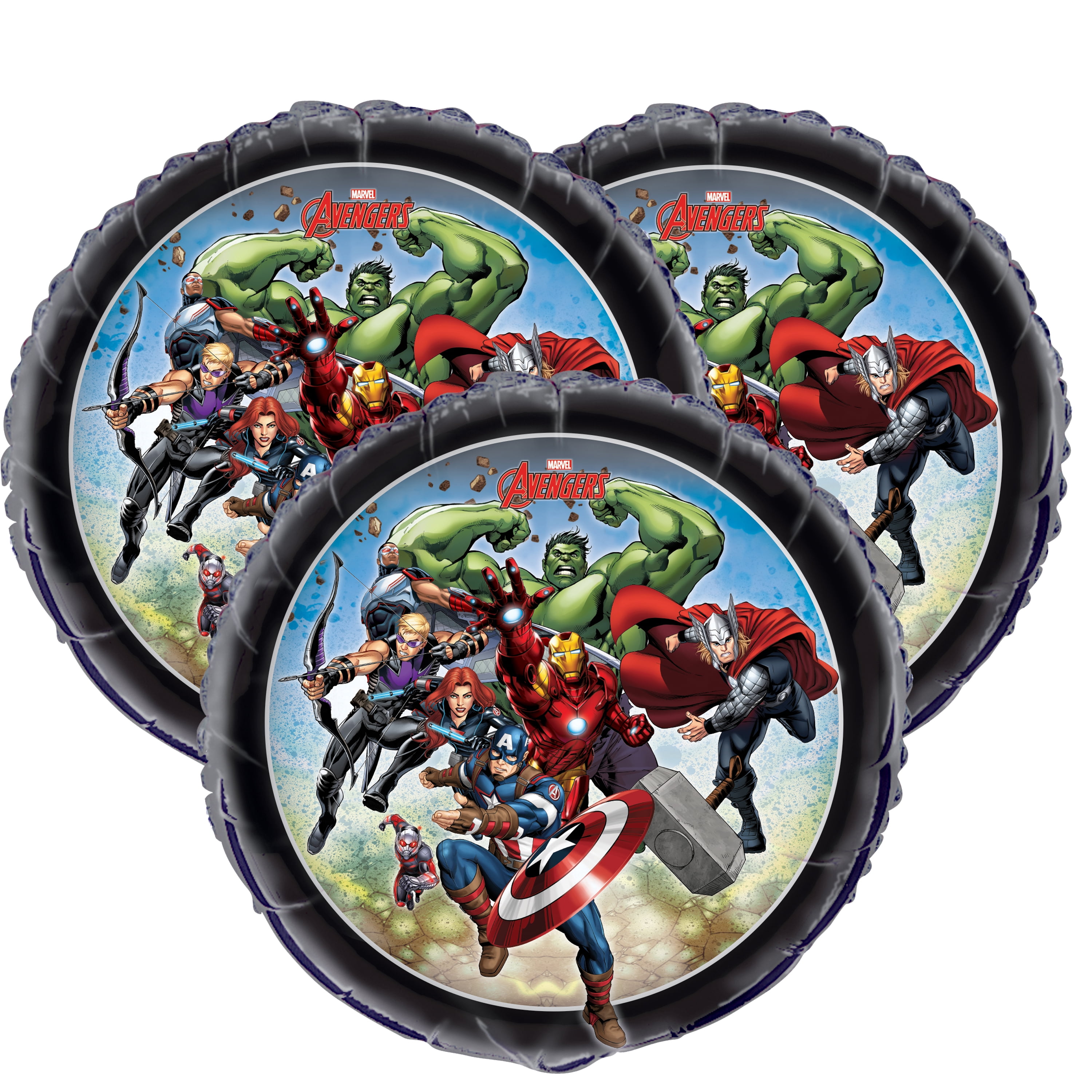 Marvel Avengers Foil Balloons, 18in, 3ct