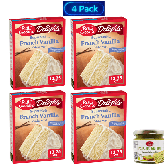 Betty Crocker Delights Super Moist French Vanilla Cake Mix, 13.25 oz