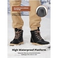 thumbnail image 6 of CAMEL Mens Hiking Snow Boots Mid Calf Winter Boots Waterproof Outdoor Boots, 6 of 10