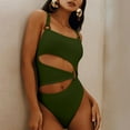 thumbnail image 2 of Aayomet Bikini à Bretelles Couleur Unie pour Femmes, AG m, 2 of 4