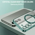 thumbnail image 4 of Samsung Galaxy S23 Plus Case Diamond Platinum Collection Hybrid Bumper Protective Phone Case, Soft, Sleek Protection, Slim Design, Matte Finish - Green, 4 of 5