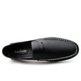 thumbnail image 4 of Men's Casual Loafers Slip On Leather Shoes Comfortable Driving Shoes Male Moccasins Classic Penny Loafer Flats Boat Shoes, 4 of 9