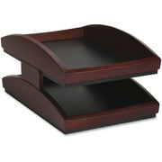 Rolodex Mahogany Double Legal Tray