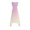 thumbnail image 4 of Pantalones Cortos para Vestidos Bajos Mujeres sin Mangas Cuello Redondo Cordón Ruffle A-Line Mini Vestido Poliéster, Vestido Casual para Citas Y Fiesta, 4 of 9