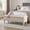 Beige, variant on 50.8-inch Multi-Functional Storage Ottoman Bench-Solid Rubberwood Bed End Bench with Linen Seat, Storage Bench for Bedroom, Entryway Shoe Organizer for Bedroom, Living Room, Entryway, Closet, Beige