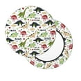 thumbnail image 2 of Bingfone Dinosaur Padded Round Bar Stool Cover Cushion with Elastic Fabric Round Chair Seat - Dinosaur, 2 of 7