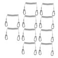 thumbnail image 1 of Cordón de seguridad 10x Multiherramientas Cuerdas enroldas Ambre de acero 62 pulgadas Soledad Cuerda enrollada de acero inoxidable, 1 of 10