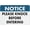 Warning Sign 2, variant on Notice Please Keep This Area Clear Sign 8"x12" Aluminum Sign Reflective - Uv Protected, Waterproof, Weatherproof And Fade Resistant - 4Pre-Drilled Holes
