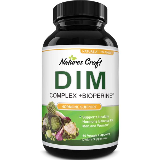 DIM Supplement with Broccoli Extract Natural Hormone Balance Support 60