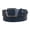 Navy, variant on 1 1/2" (38 mm) Snap On Nickel Free Faux Synthetic Patent Leather Fashion Plain Belt