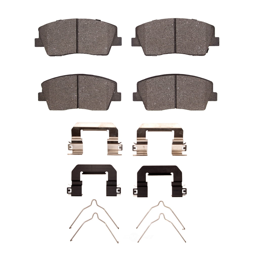 Dynamic Friction Company 1551-2117-01 DFC 5000 Advanced Brake Pads - Ceramic and Hardware Kit - OE