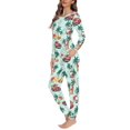 thumbnail image 3 of Conjuntos de Pijamas de manga larga para Mujer, ropa de dormir informal, jersey de casa, regalos de Navidad, primavera y otoño, envío directo, 3 of 4