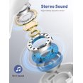 thumbnail image 2 of Auriculares con cable iMangoo con micrófono y control remoto 3.5 mm blanco, 2 of 7