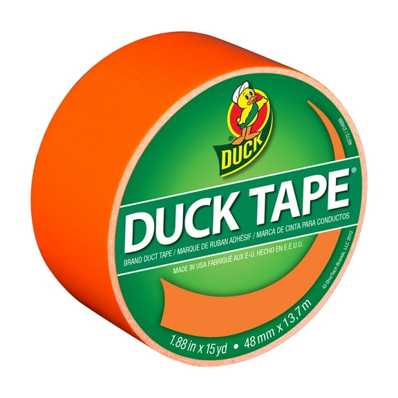 Duck Brand Color Duct Tape, 1.88 in. x 15 yds., Orange Neon