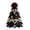 Rose, variant on DIY Halloween Fabric Tree with Red Rose Topper, Tiered Skull & Spider Web Pattern Patchwork Tabletop Decor, Gothic Holiday Centerpiece for Home, Rose Style, 1 Count