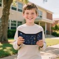 thumbnail image 7 of POLERO Celestial Space Pattern Boys Trifold Wallet, Polyester Small Purse for Travel, Lightweight Large Capacity Children's Wallet, 7 of 7