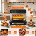 thumbnail image 6 of Air Fryer Toaster Oven Combo, 32QT Large Capacity, 21-in-1 Cooking Functions, 1800W Convection Oven with 360° Rotisserie, 4-Layer Cooking Space, Complete Accessories for Family Daily Use, 6 of 7