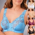 thumbnail image 3 of Daolelai Front-Hook Sports Bra Large Size No-Rim Underwear Cross-Border American Style Front-Hook Vest Lace Bra, 3 of 7
