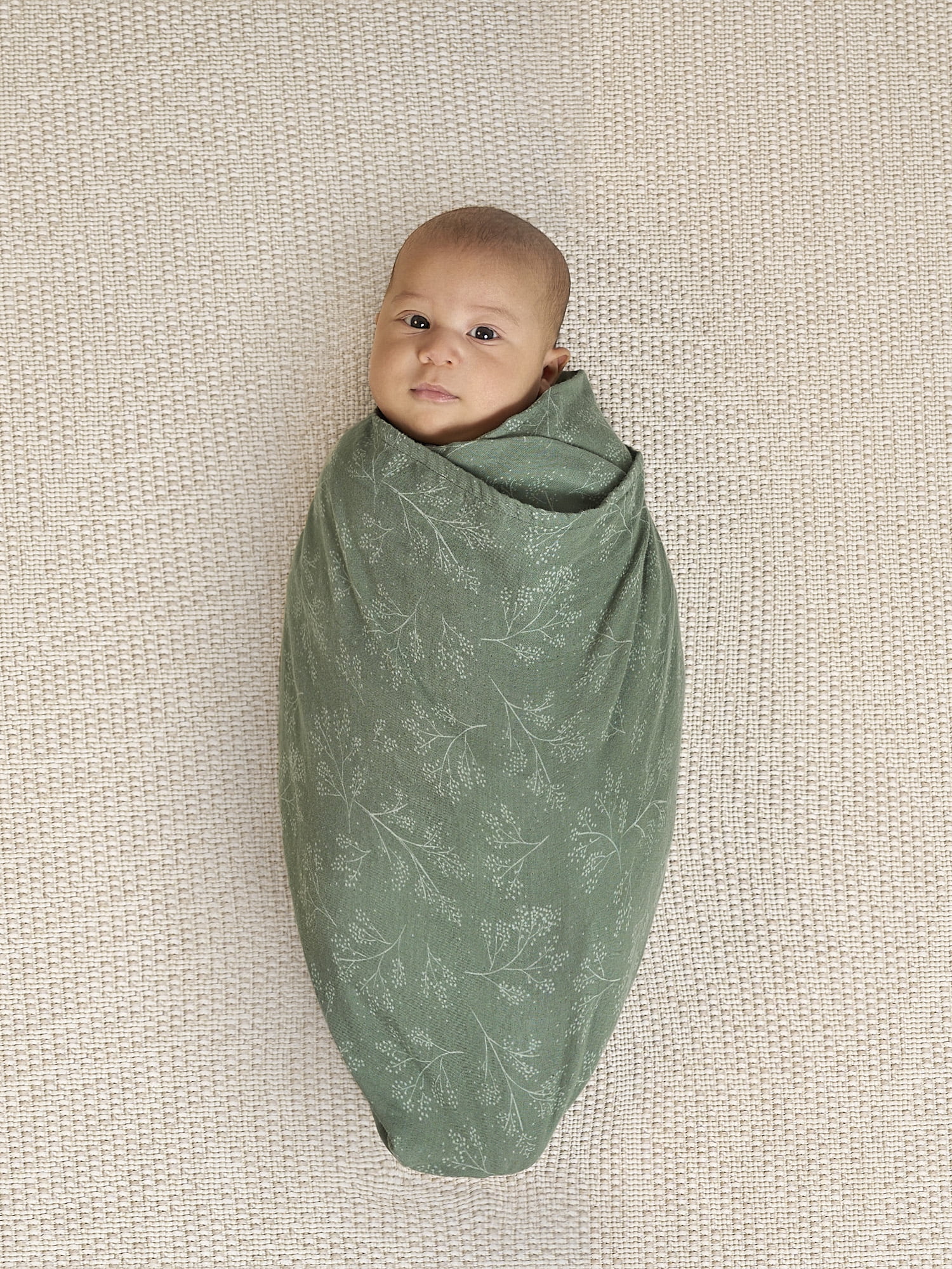 Modern Moments By Gerber Multi-Use Nursing Cover, Swaddle Blanket, Tummy Time Blanket and Burp Cloth&nbsp, One Size, Green