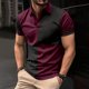 thumbnail image 1 of pstuiky camisetas camisas para hombre, Camisa tipo blusa de manga larga con cuello vuelto y solapa con estampado de botones para hombre ropa de hombre m, 1 of 3