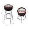 thumbnail image 2 of Trademark Global 30-Inch Four Aces Logo Padded Backless Swivel Bar Stool, 2 of 5