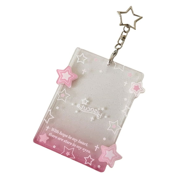 Bottone Portable Star Card Holder Keychain Charm Ideal For Collecting And Protecting Kpop Idol Photo Cards On The Go