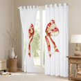 thumbnail image 3 of Manfei Ribbon Bowtie Bowknot Black Out Curtains,Retro Bow Curtains Pack of 2 (42x63 Each),White Beige Orange Bedroom Curtains For Kids,Microfiber Bedroom Decor, 3 of 6