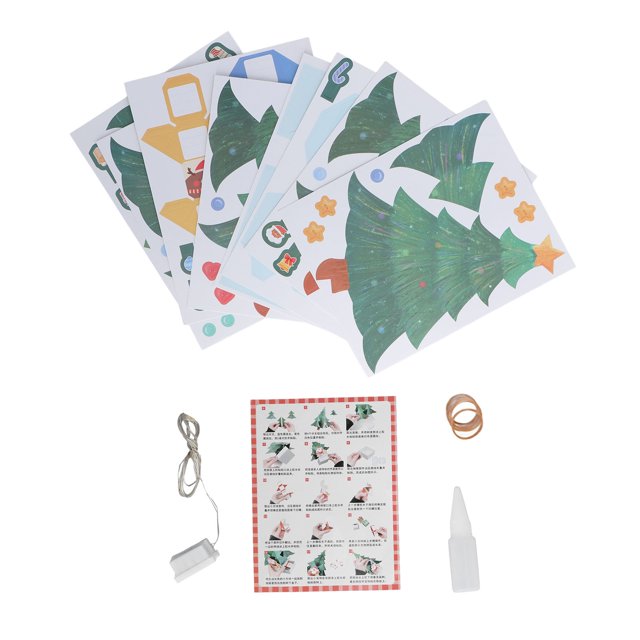 Caja Sorpresa De Navidad, Cultivar Conciencia 3D Caja Cúbica De Navidad Portátil Regalo Decorativo Fuerte Con Luz Para Niños Para Festival ANGGREK CF1211
