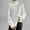 White, variant on Guzom Womens Sweaters- Fashion Long Sleeve Pullover Knitted Turtleneck Fall Clothes Purple Size L