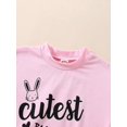 thumbnail image 4 of Aunavey Infant Baby Gril Easter Romper Bunny Halter Ruffle One Piece Outfit Clothes Playsuit with Headband, 4 of 8