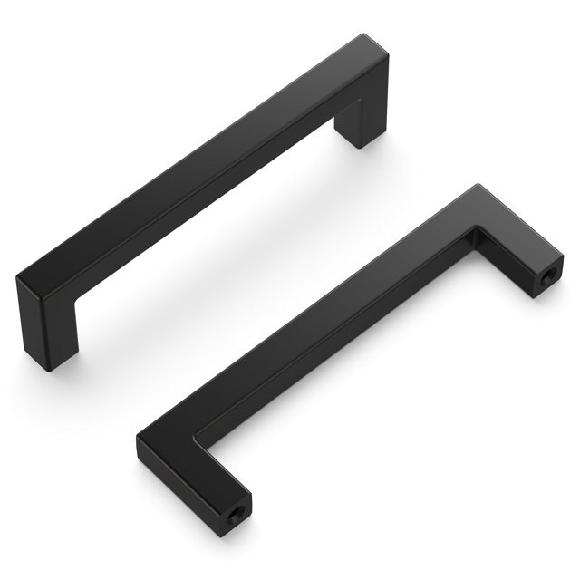Tirador para gabinete de cocina Hickory Hardware Skylight negro mate