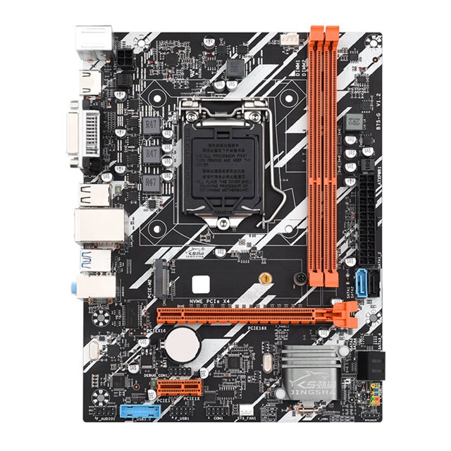 Tarjeta Madre B75-G Desktop Motherboard DDR3x2 Dual Channel Mainboard Gigabit Ethernet PC Mobo WDOplteas Para estrenar