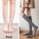 thumbnail image 4 of Calcetines de compresión graduada hasta la rodilla para mujer, calcetines de tubo alto y delgado de tubo largo - 1 par, 4 of 5