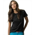 thumbnail image 1 of Hanes 5680 T-Shirt Col Rond Femme Coupe Décontractée Jersey Comfortsoft Taille Grand, Noir, 1 of 3