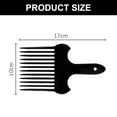 thumbnail image 2 of Hair Fork Comb Black Plastic Insert Afro Non Slip Comb Lift Hair Comb High & Low Gear Comb Hairdressing ., 2 of 5