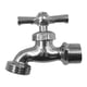 thumbnail image 2 of Llave De Nariz Cromada 1/2 Para Manguera Jardin 4 Piezas plateado 1/2, 2 of 4