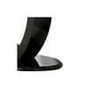 thumbnail image 2 of Contemporary Tempered Glass Top Sofa Table with O Shape Base, Black, 2 of 5