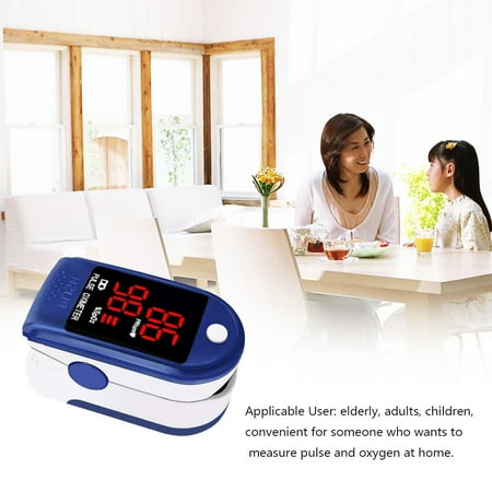 Digital Pulse Analyzer Digital Monitor Blood Oxygen Sensor SpO2 Fingertip Pulse Oximeter Oxygen Finger Saturation Level Meter ()